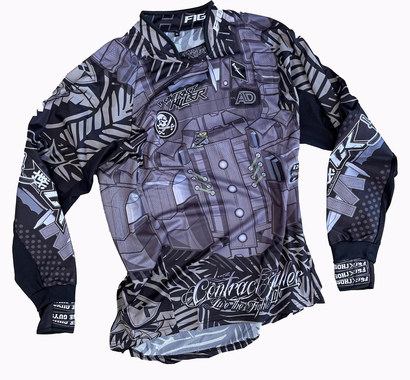 Purple Black Paintball Jersey - Custom Paintball Jerseys