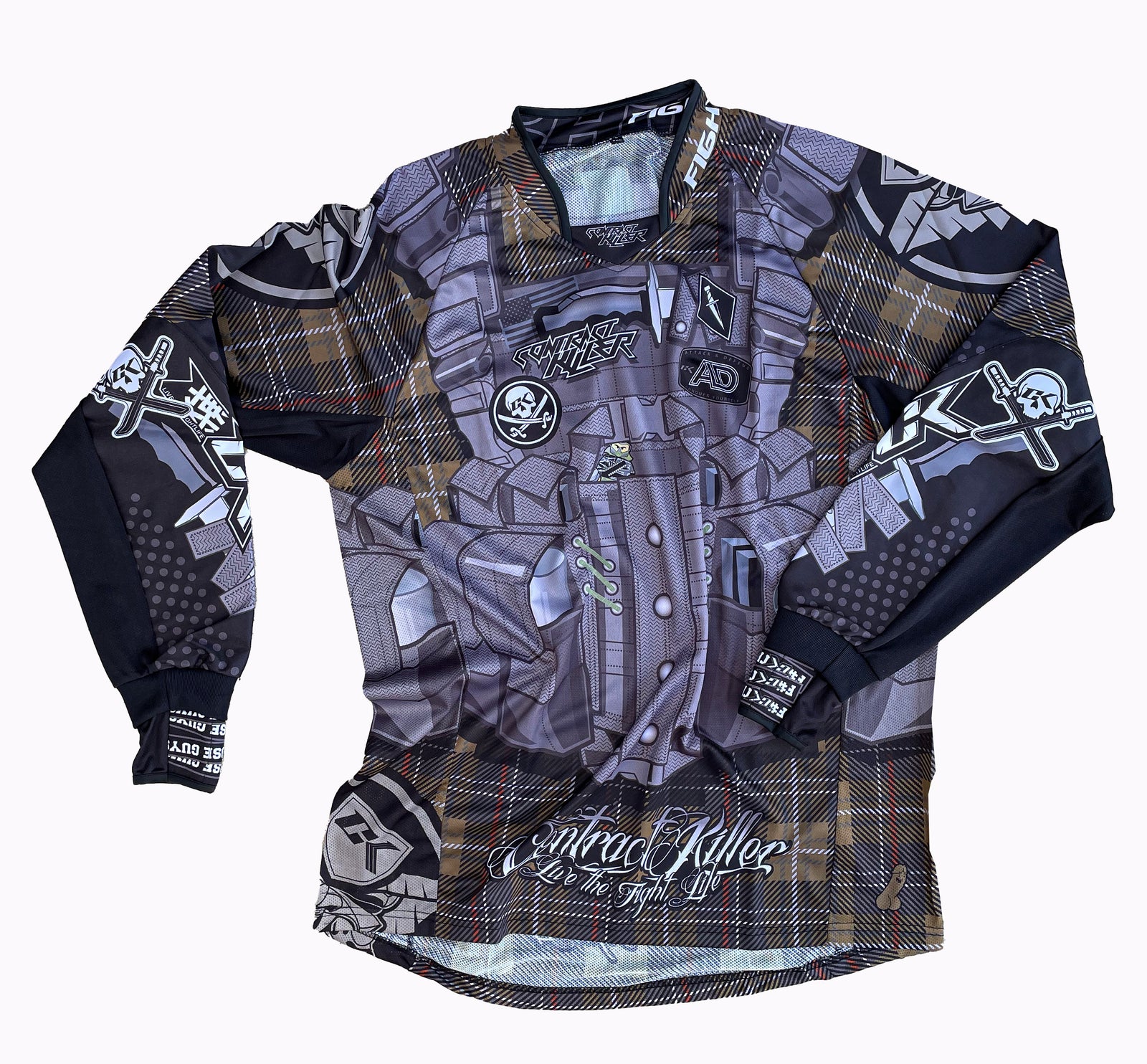 New Design - Blue Fire Skull & Flaming Skull Sublimated Custom Paintball  Jerseys : r/paintball