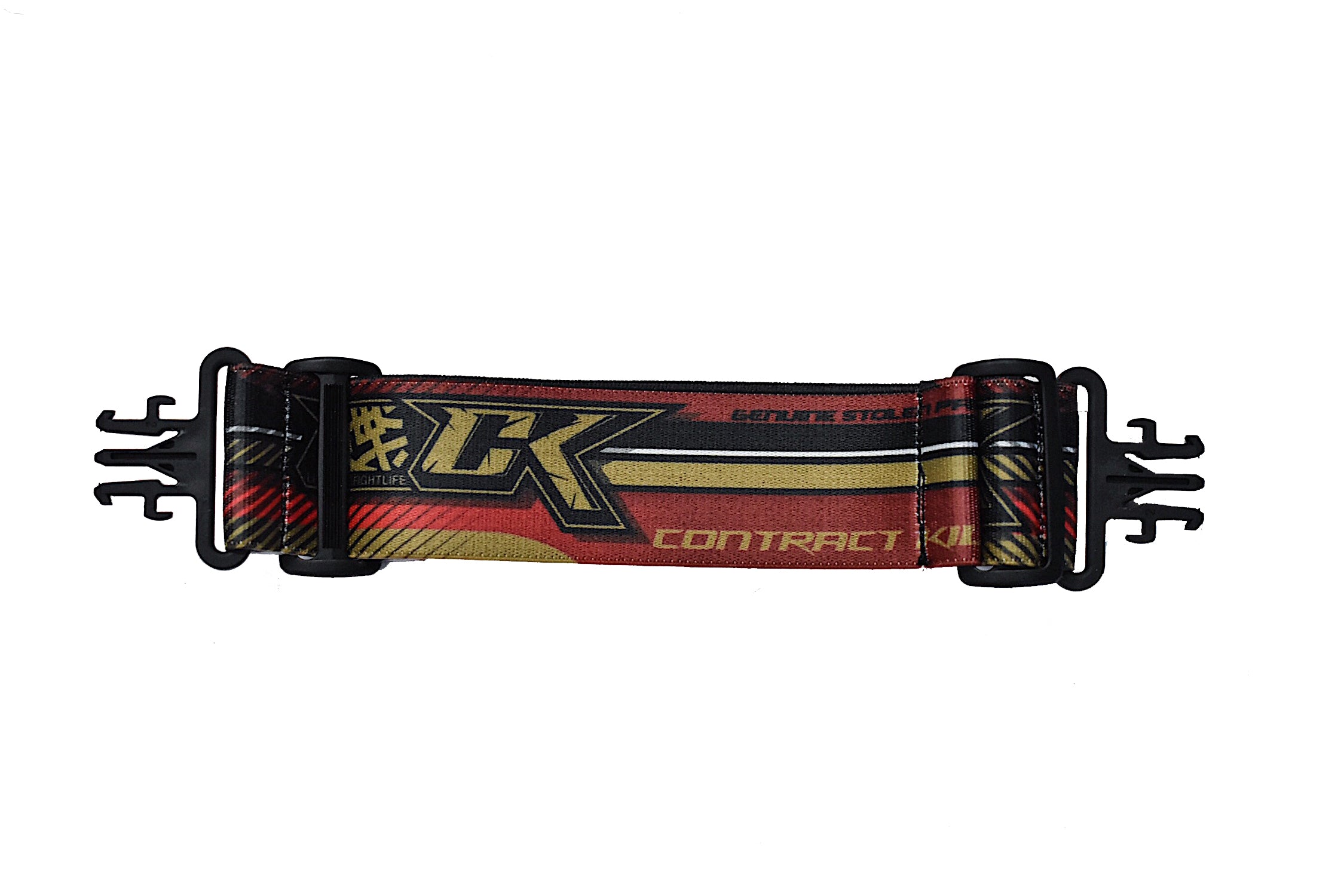 CK Paintball Goggle Strap F1 Gold Red design - V Force Style - CK